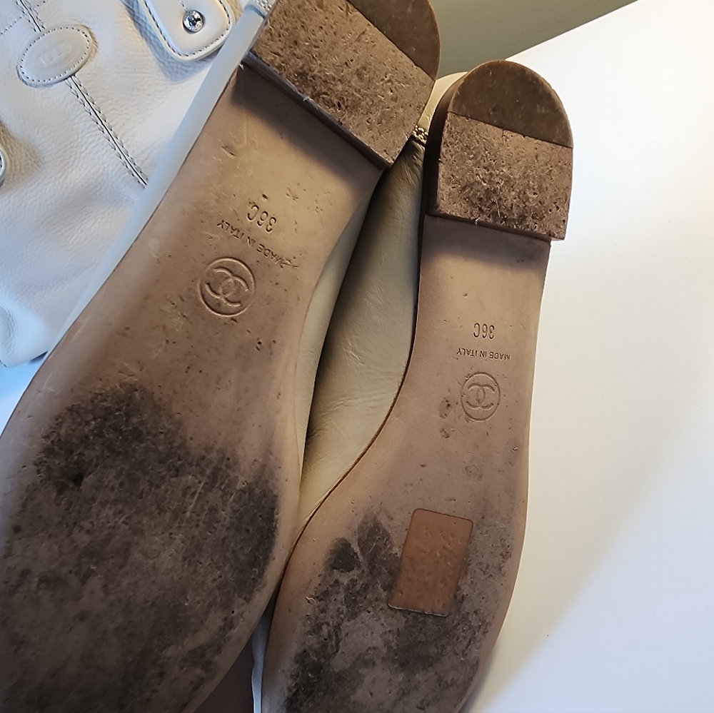 Authentic Chanel Elegant Cream Loafers Size 36 - Picture 7 of 9